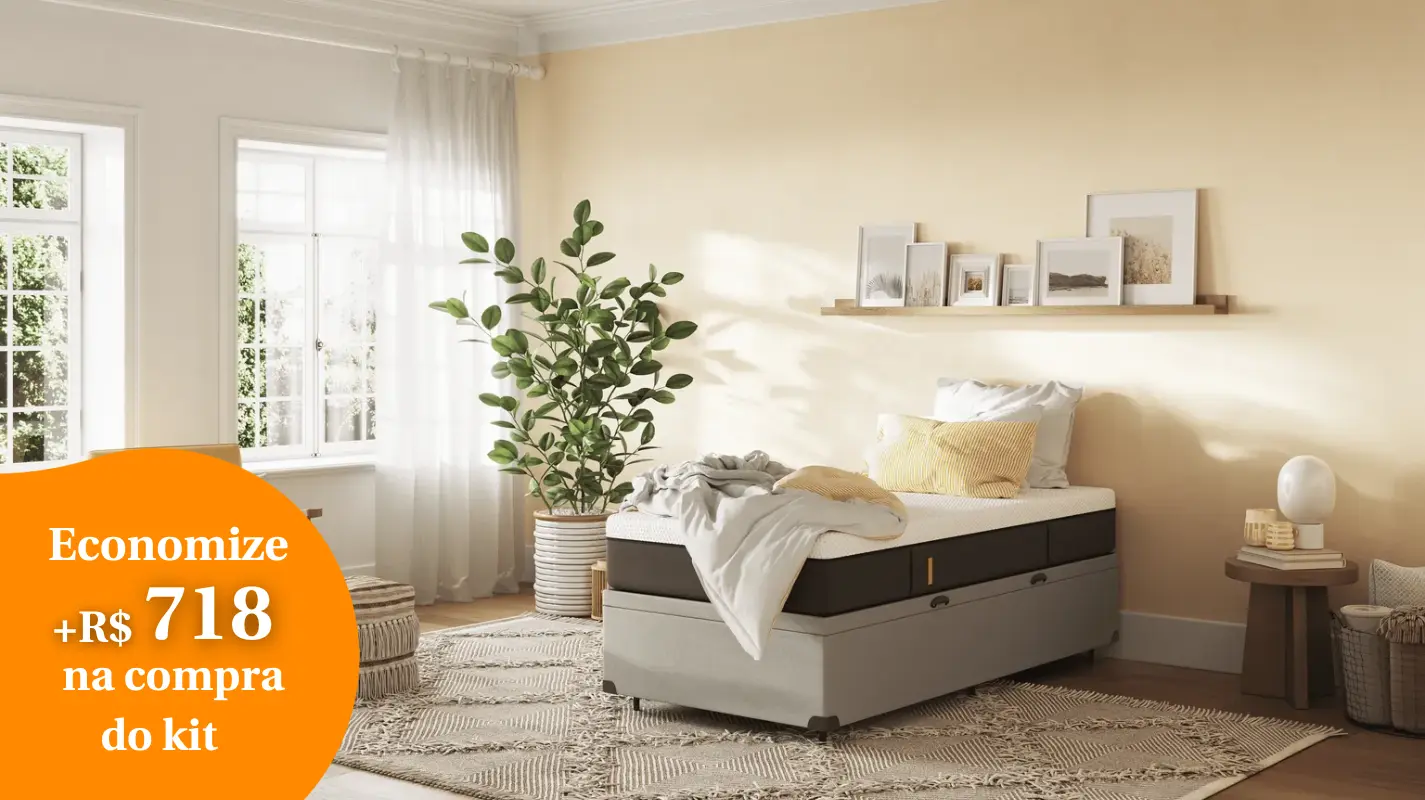 Kit Personalizável Cama Baú + Colchão